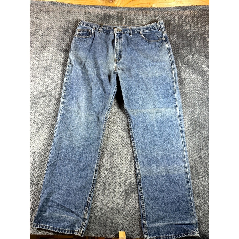 Faded Glory Jeans Men 44x34 Blue Denim Cotton High Rise Medium Wash Straight Leg